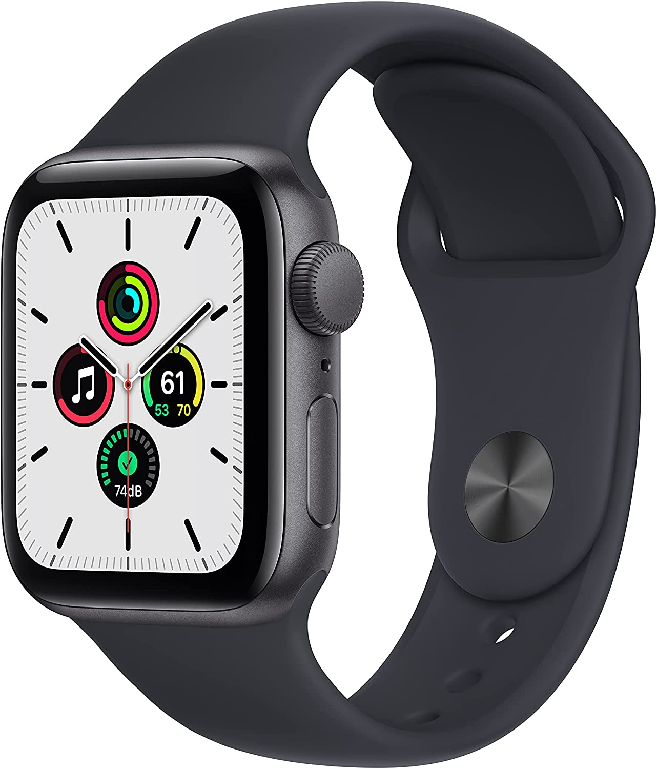 Apple Watch SE (GPS, 40mm) - Space Grey Aluminium Case with Midnight Sport Band