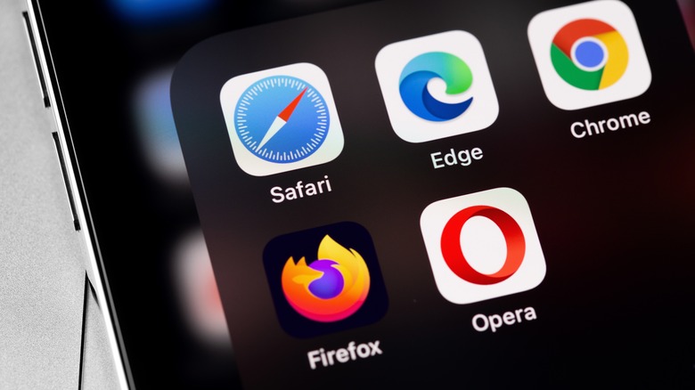 Browsers on an iPhone
