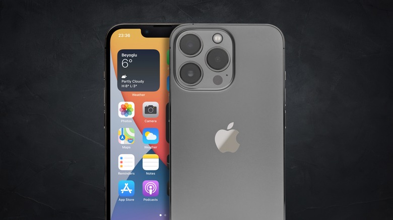 iphone 13 open mockup grey