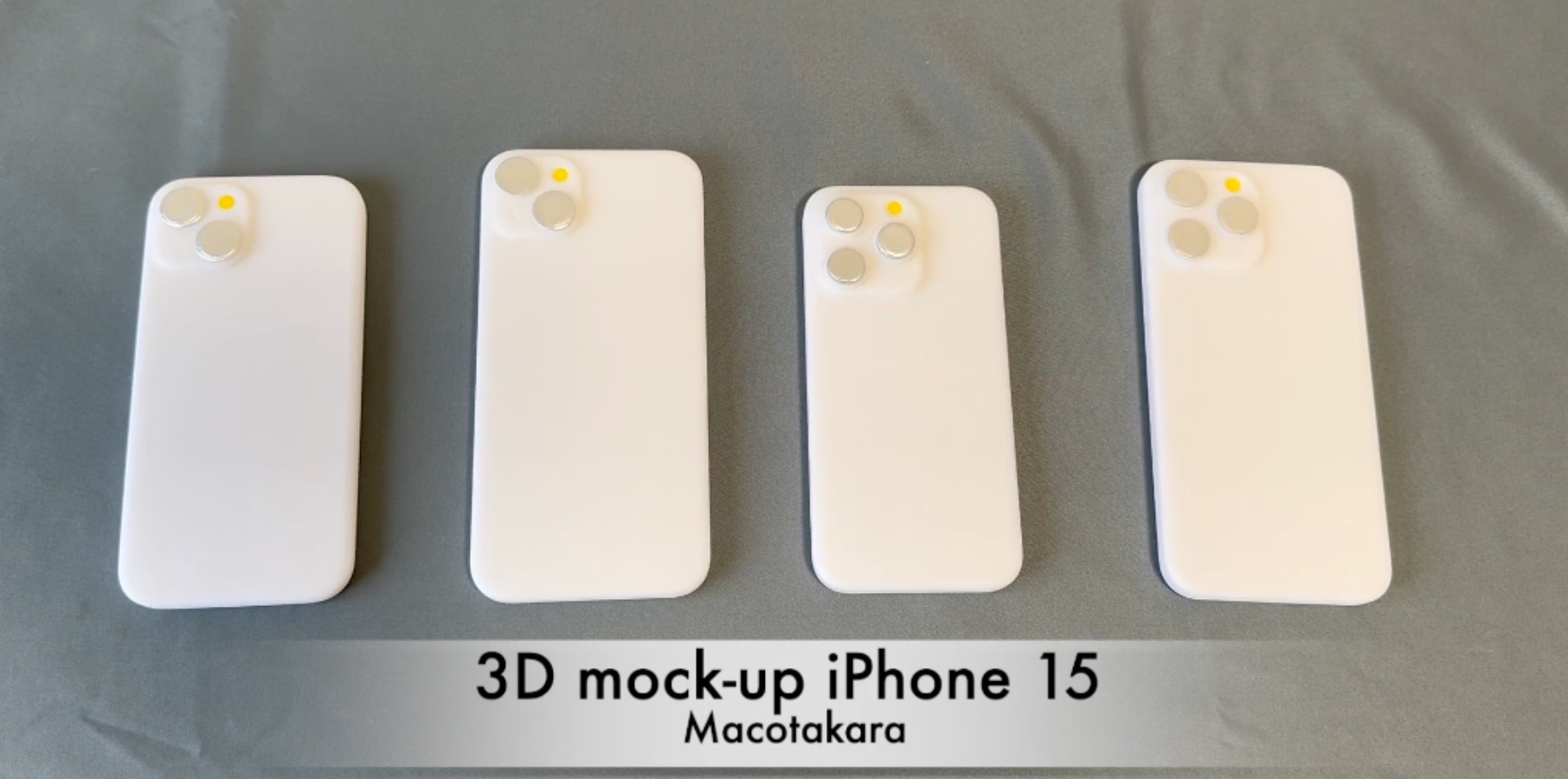 iPhone 15 dummy models