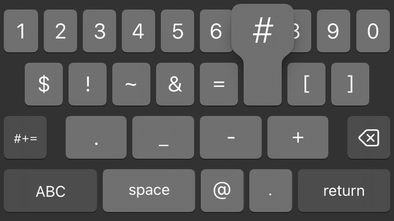 Special character shortcut