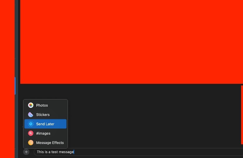 Send later on Messages for Mac.