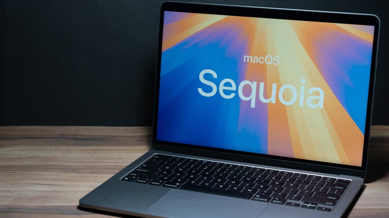 macOS sequioa on a MacBook