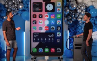 YouTubers built a six foot tall working replica of Apple’s iPhone 15 Pro Max