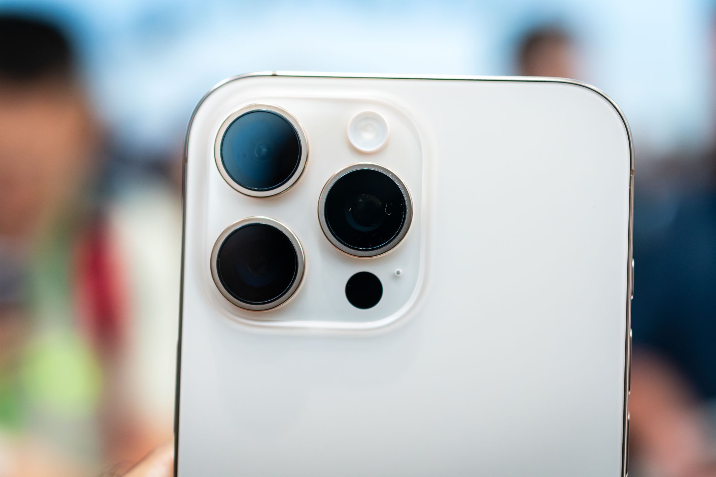 A picture of the iPhone 16 Pro cameras.