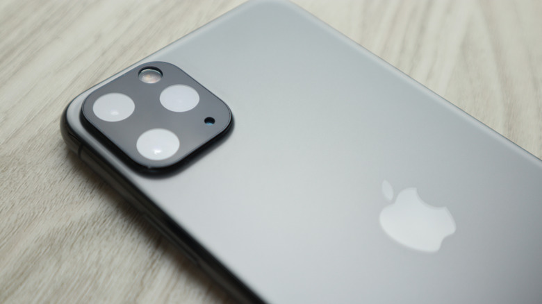 iPhone with thick lens protectors