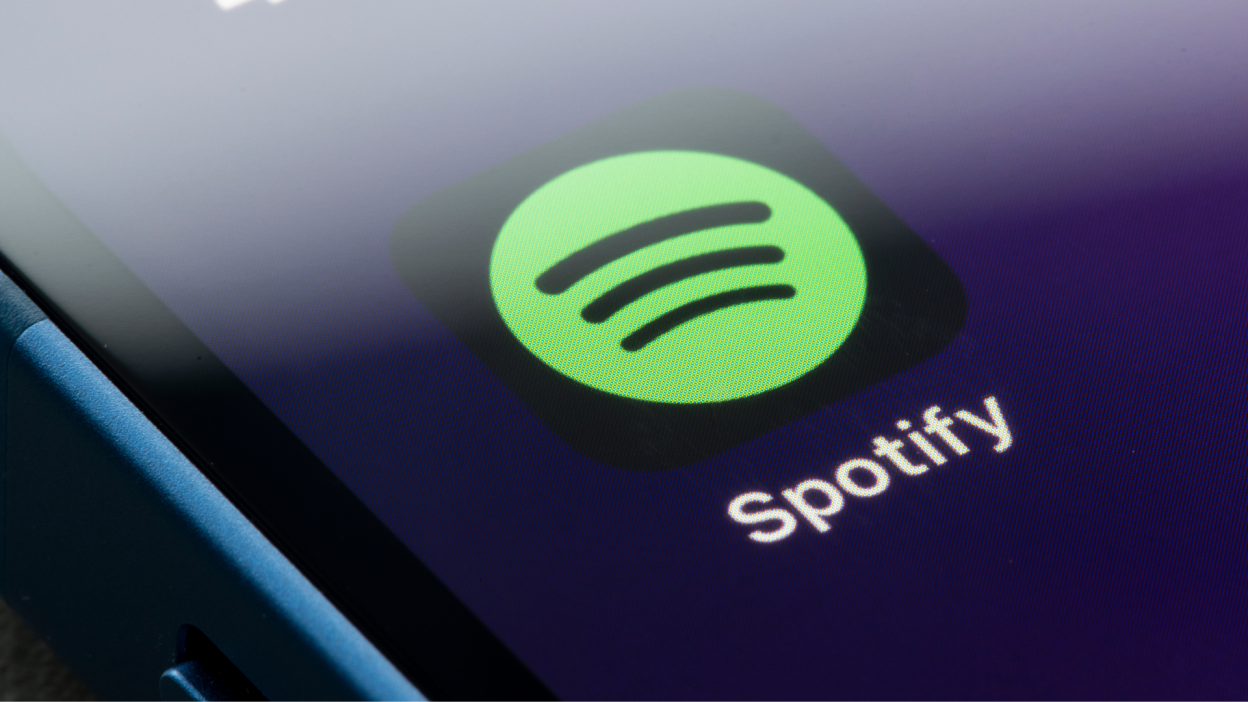 spotify app logo on a smartphone