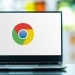 Chrome logo on a laptop