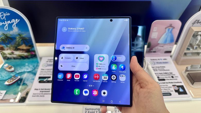 The Galaxy Z Fold 7 foldable smartphone.