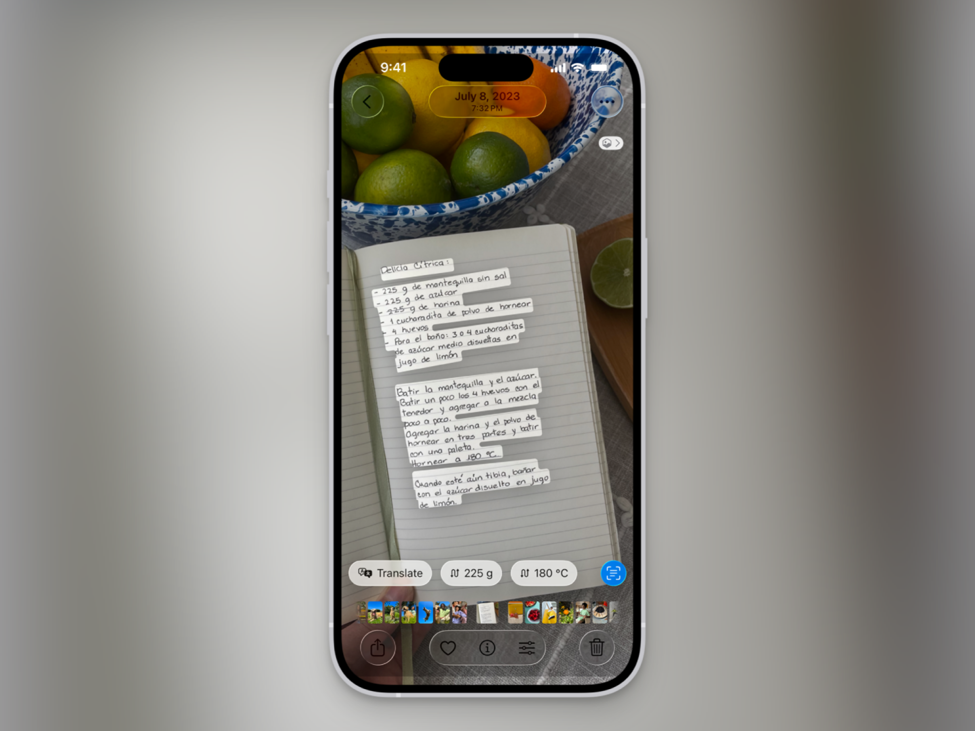 iPhone Live Text.