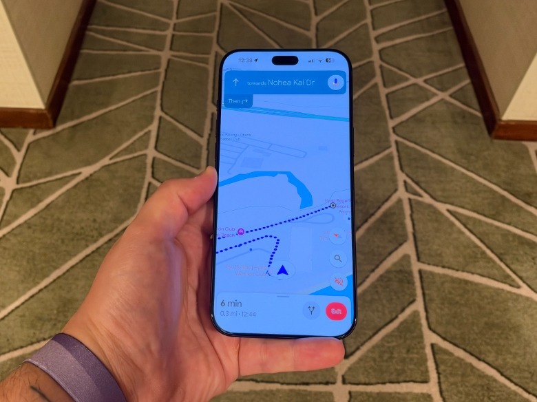 Using iPhone 18 Pro Max for navigation