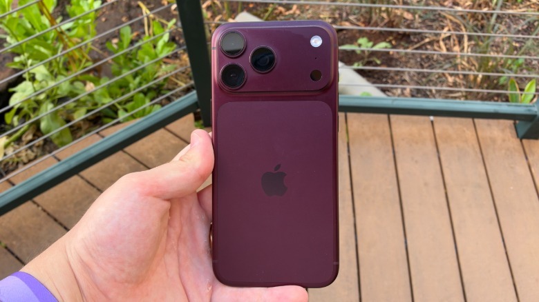 iPhone 18 Pro Max in burgundy